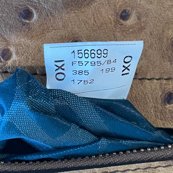 Furla Ostrich Leather 2-Way Top Handle Crossbody Bag - Preowned - Picture 14 of 14